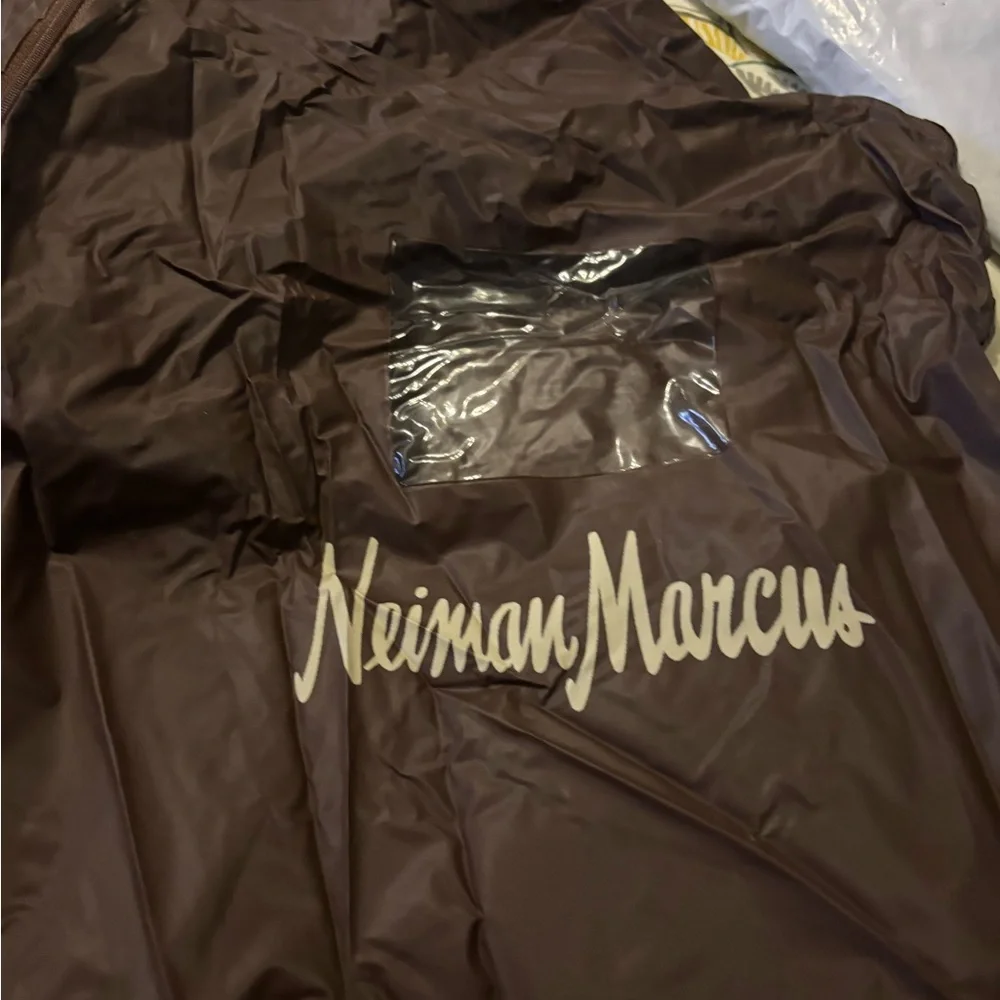 Neiman Marcus Chocolate Brown Garment Bag